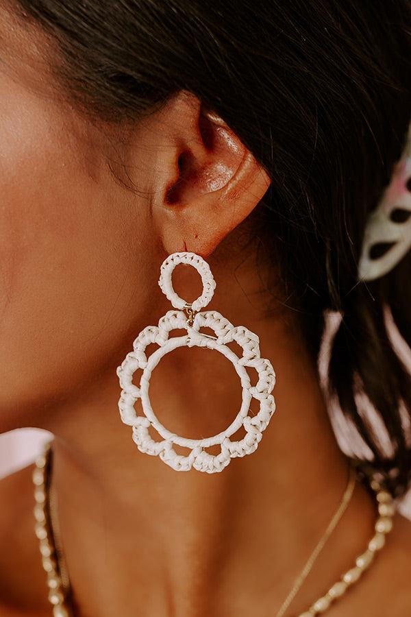 Impressions Caribbean Dreaming Earrings In Ivory