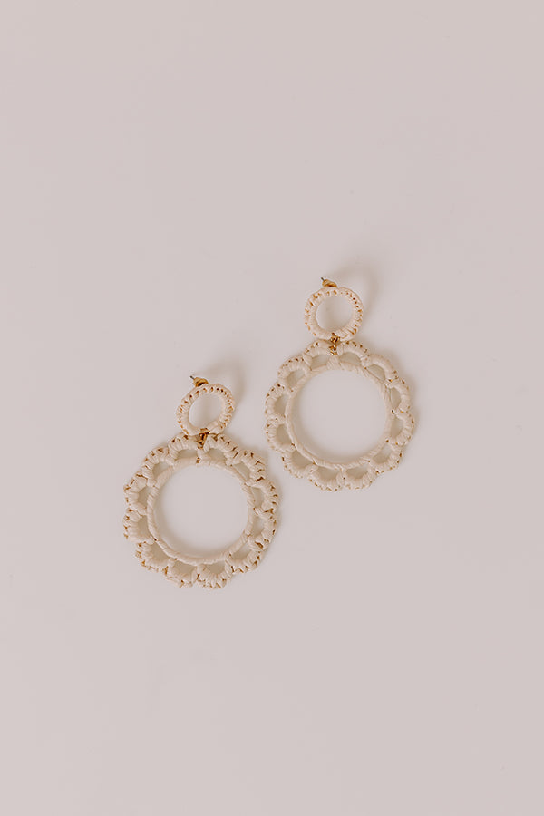 Impressions Caribbean Dreaming Earrings in Ivory