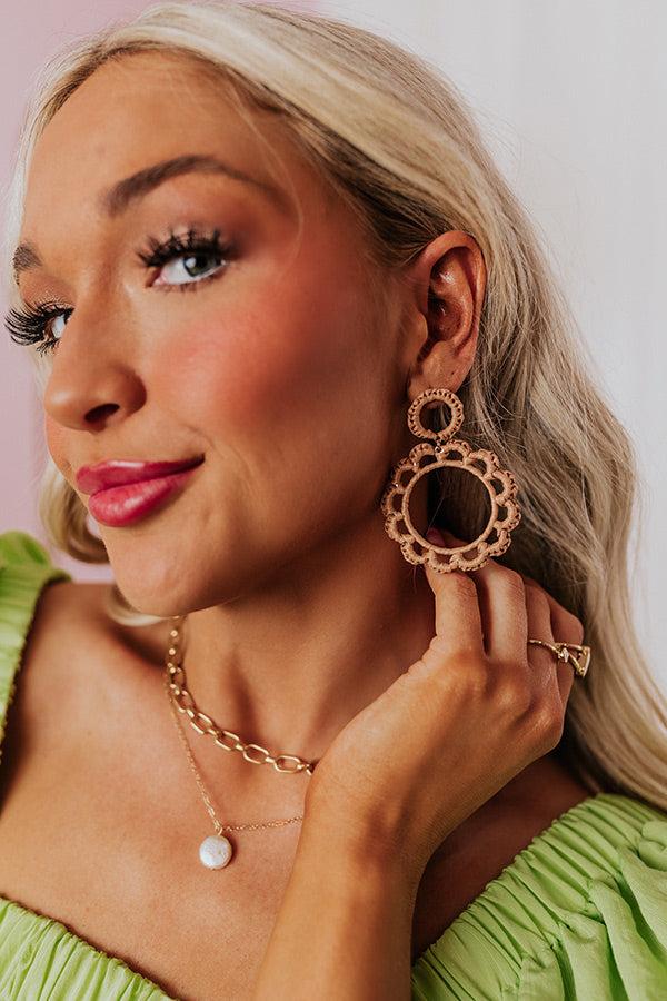 Impressions Caribbean Dreaming Earrings In Mocha