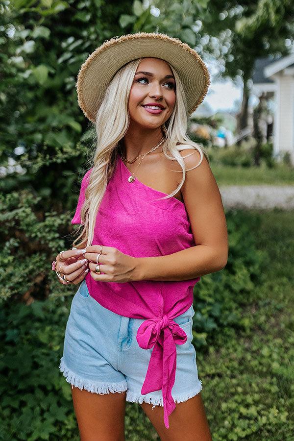 Impressions Casa On The Coast Top In Hot Pink