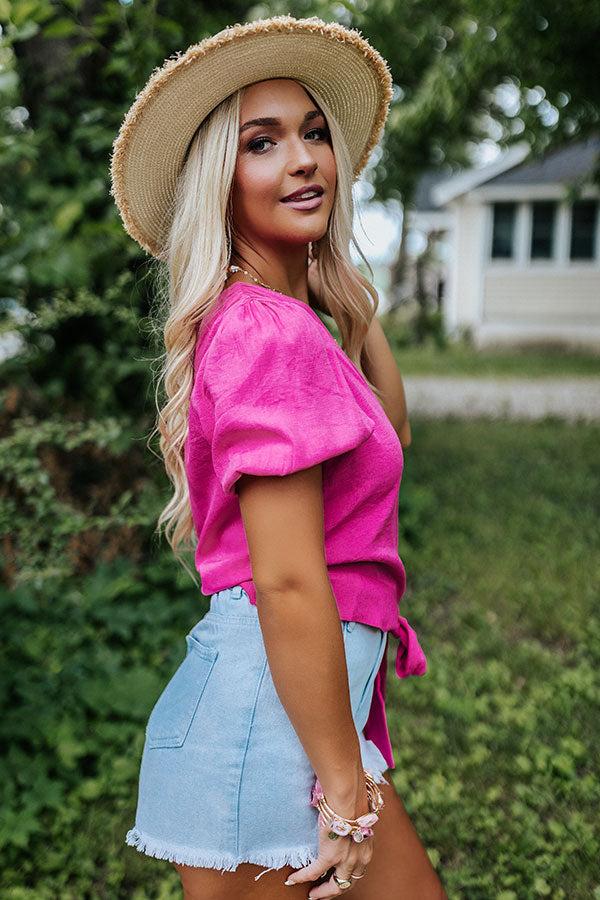 Impressions Casa On The Coast Top In Hot Pink