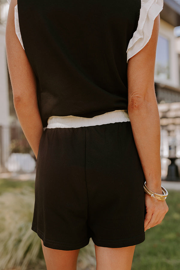 Impressions Casual Comforts Shorts In Black