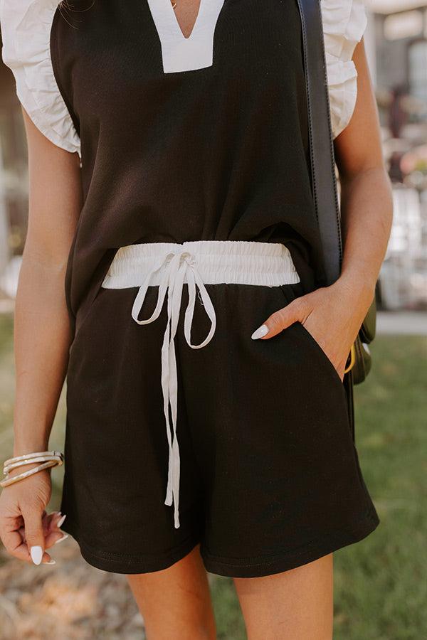 Impressions Casual Comforts Shorts In Black