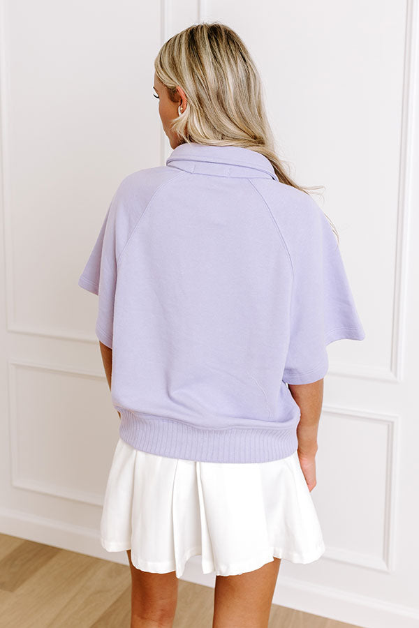 Impressions Casual Ease Sweatshirt In Lavender