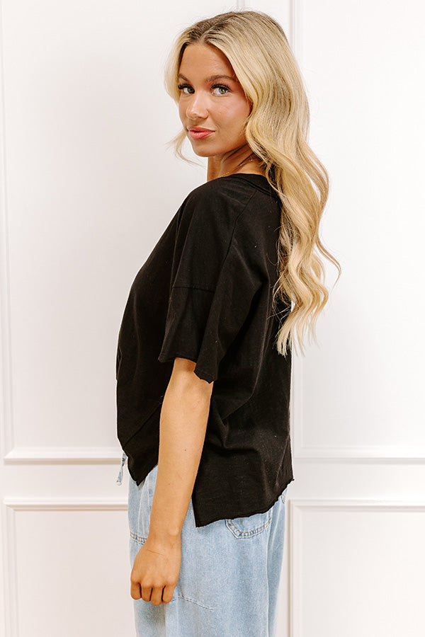 Impressions Casual Hangout Tee In Black