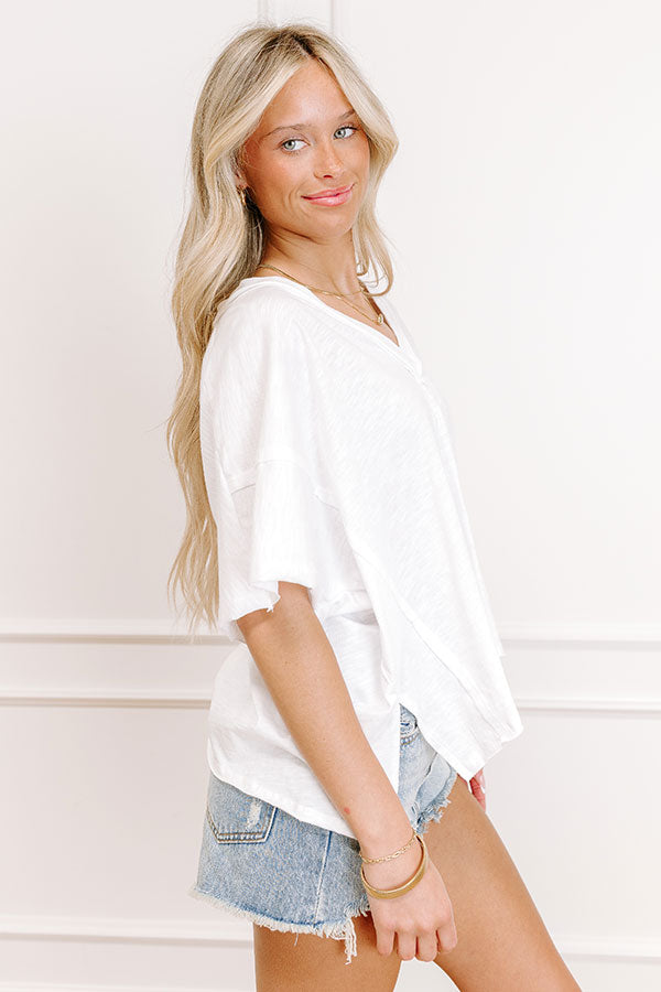 Impressions Casual Hangout Tee In White