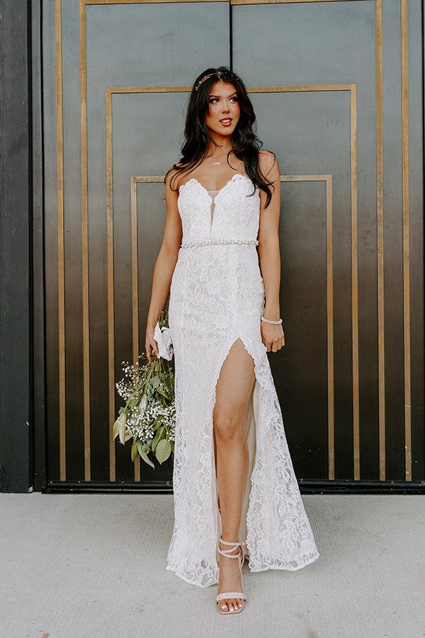 Impressions Catch The Bouquet Lace Maxi Dress