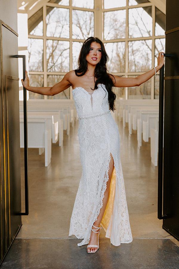 Impressions Catch The Bouquet Lace Maxi Dress