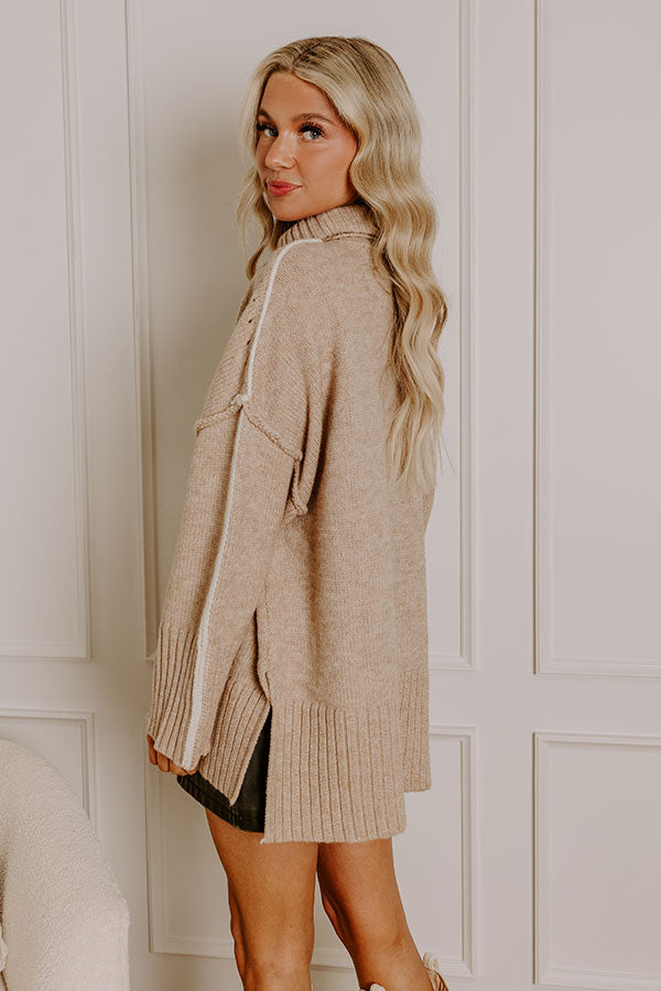 Impressions Chai Latte Cuddles Knit Sweater