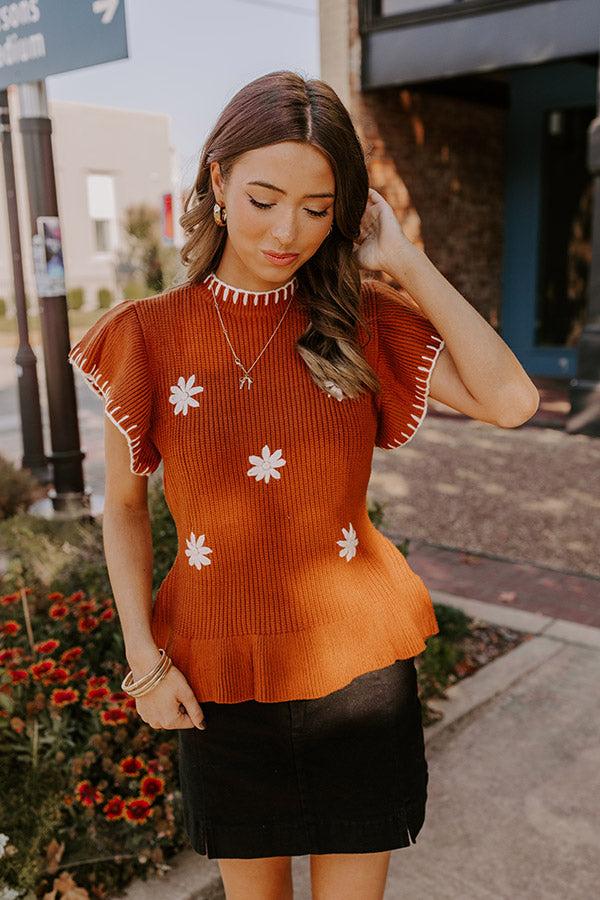 Impressions Chai Latte Please Knit Top