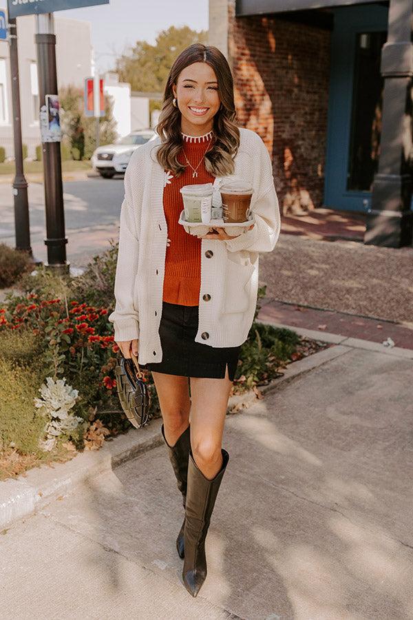 Impressions Chai Latte Please Knit Top