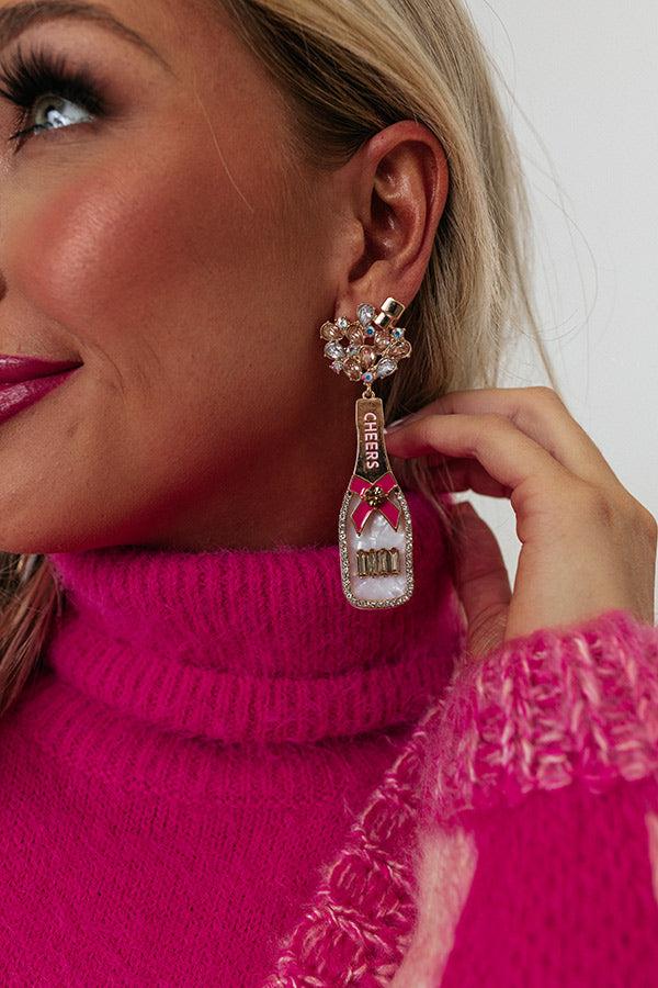 Impressions Champagne Cheers Earrings