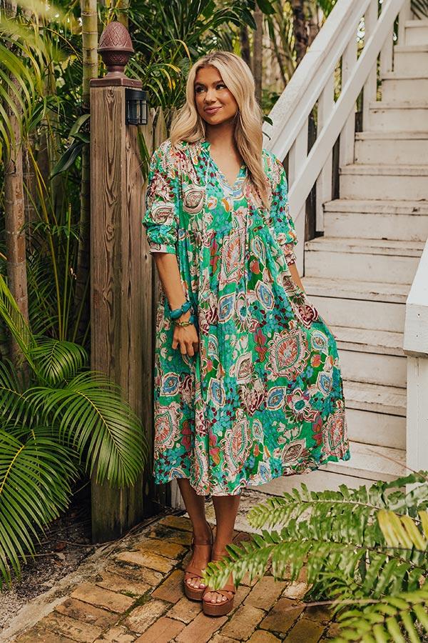 Impressions Chance Of A Lifetime Midi In Green