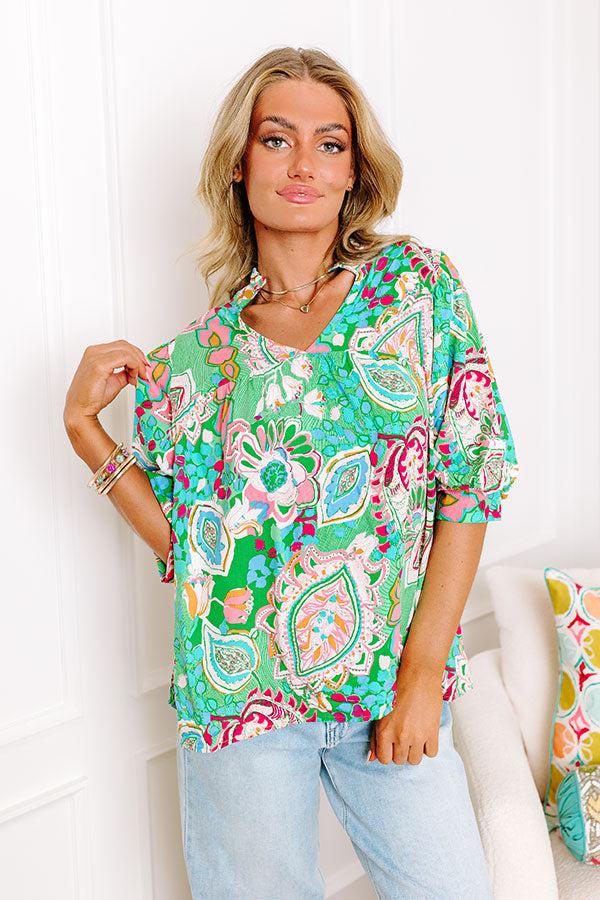 Impressions Chance Of A Lifetime Top In Green