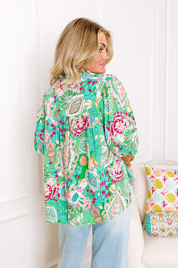 Impressions Chance Of A Lifetime Top In Green