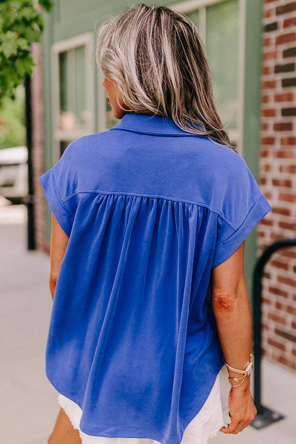 Impressions Change It Up Top In Royal Blue