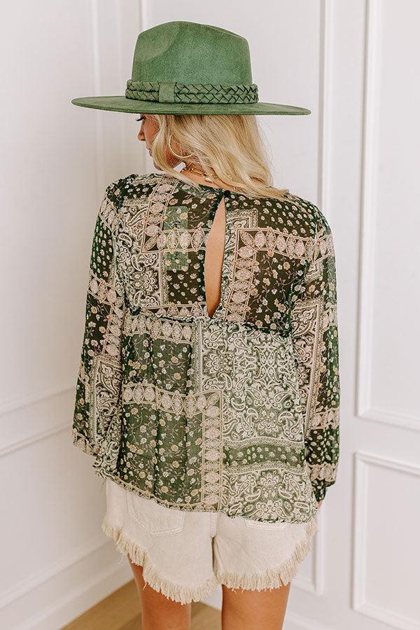 Impressions Changemaker Shift Top In Olive