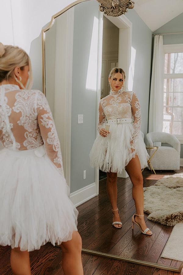 Impressions Chapel Bells Embroidered Mini Dress