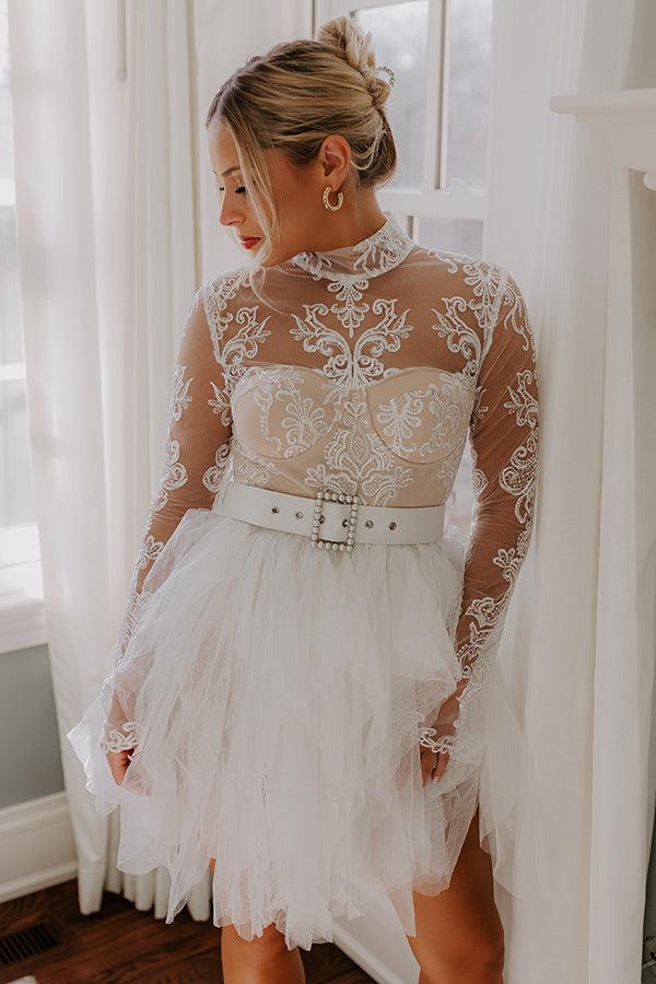 Impressions Chapel Bells Embroidered Mini Dress