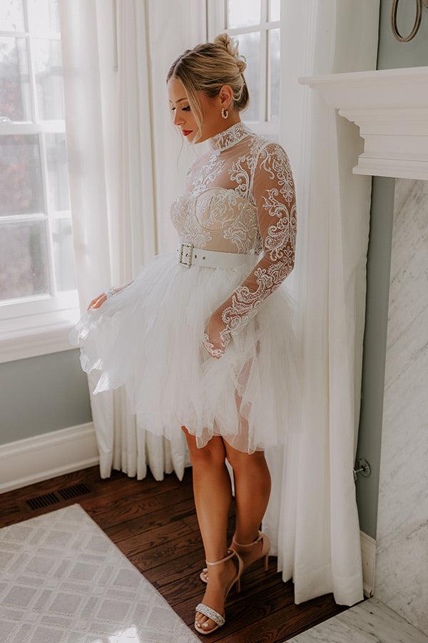 Impressions Chapel Bells Embroidered Mini Dress