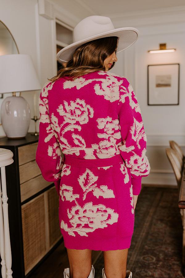 Impressions Chardonnay Chic Floral Sweater Dress