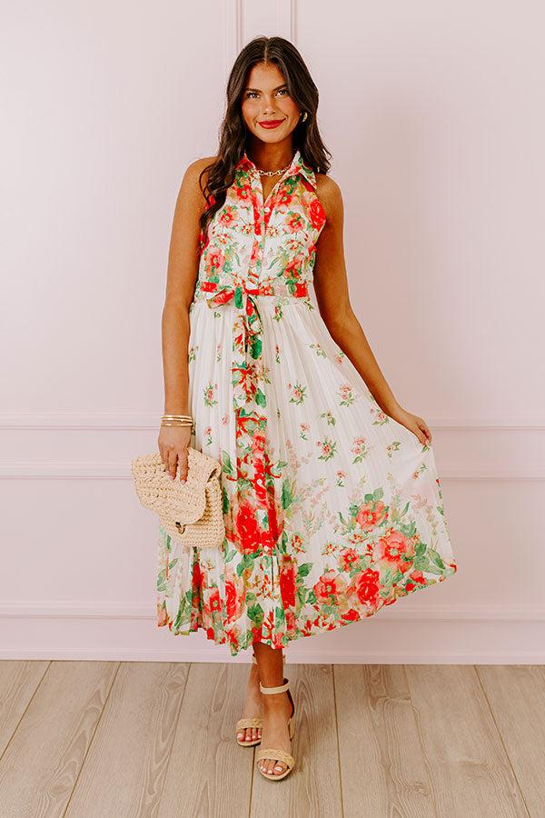 Impressions Charm And Charisma Floral Midi