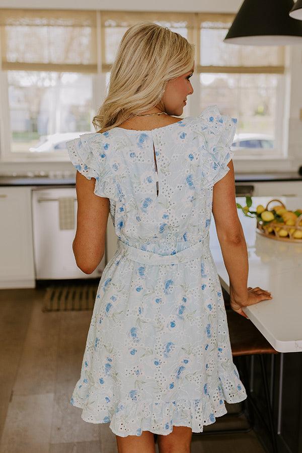 Impressions Charmed Evening Eyelet Mini Dress