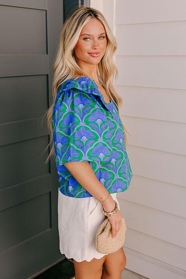 Impressions Charmed Feeling Floral Top