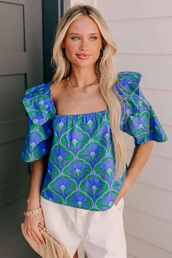 Impressions Charmed Feeling Floral Top