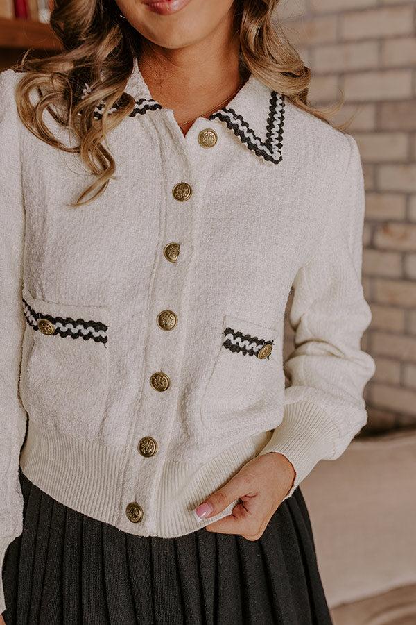 Impressions Charming Glance Wool-Blend Knit Jacket