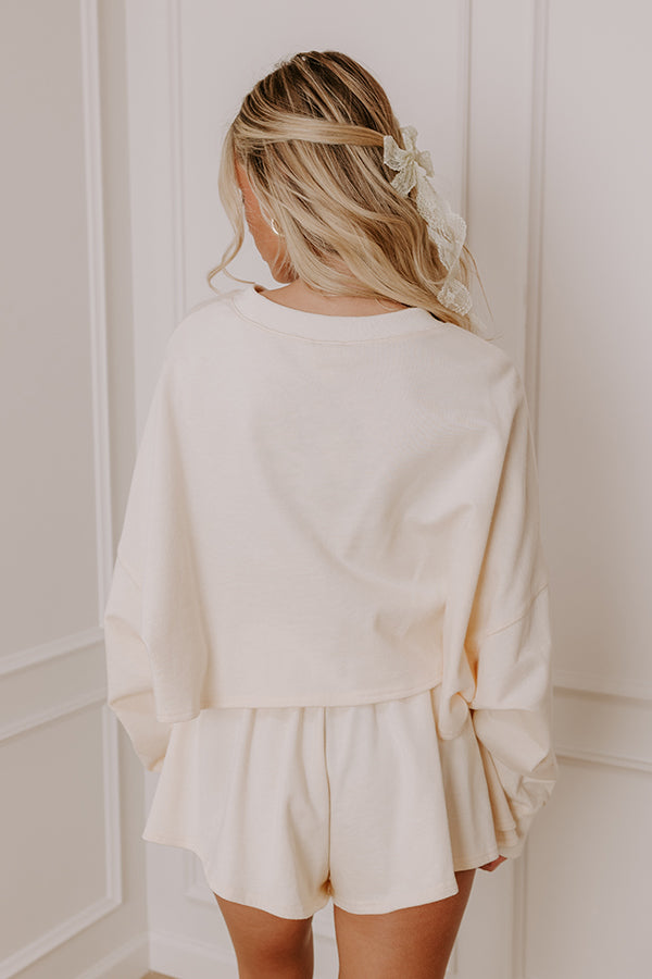 Impressions Charming Lifestyle Crop Sweatshirt