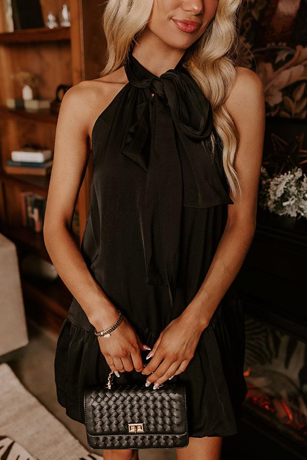 Impressions Charming Smile Satin Mini Dress