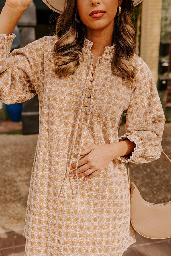 Impressions Chasing Sunsets Embroidered Mini Dress