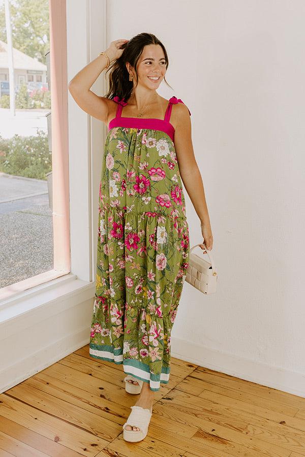 Impressions Chasing Wildflowers Floral Maxi Dress