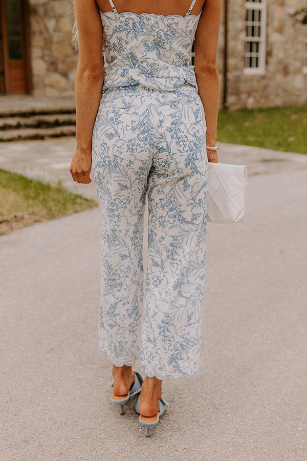 Impressions Chateau Charm Floral High Waist Pants
