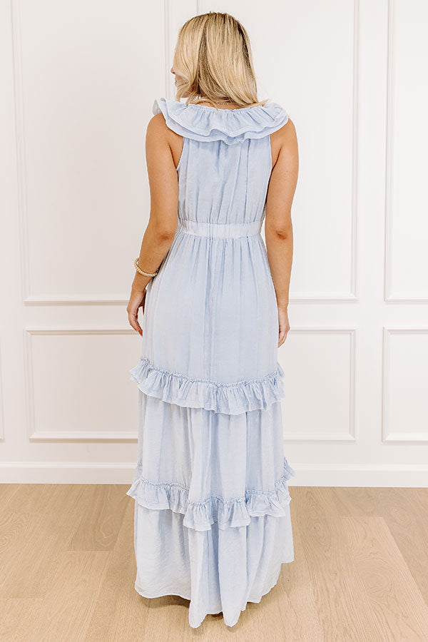 Impressions Chateau Vineyard Front Tie Maxi Dress