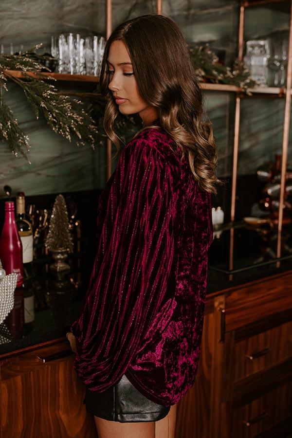 Impressions Cheers To This Velvet Top