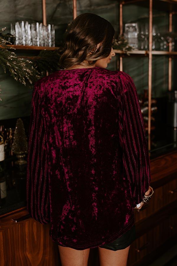Impressions Cheers To This Velvet Top