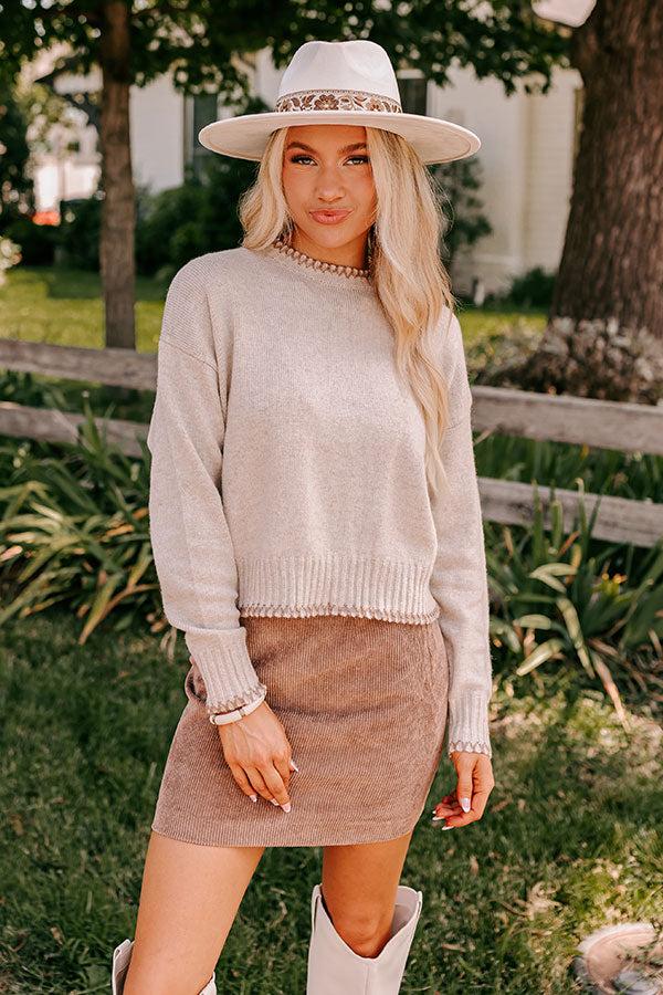 Impressions Chia Latte Please Wool-Blend Sweater