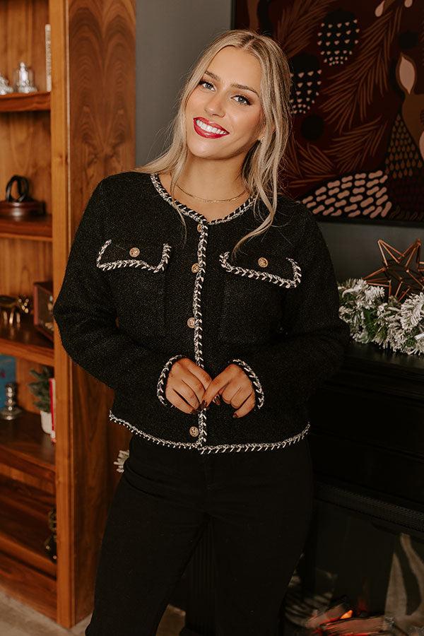 Impressions Chic A La Mode Knit Jacket