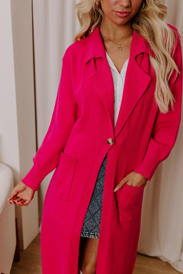 Impressions Chic A La Mode Knit Lightweight Coat