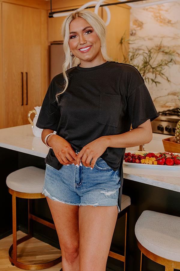 Impressions Chic And Sincere Shift Tee In Black