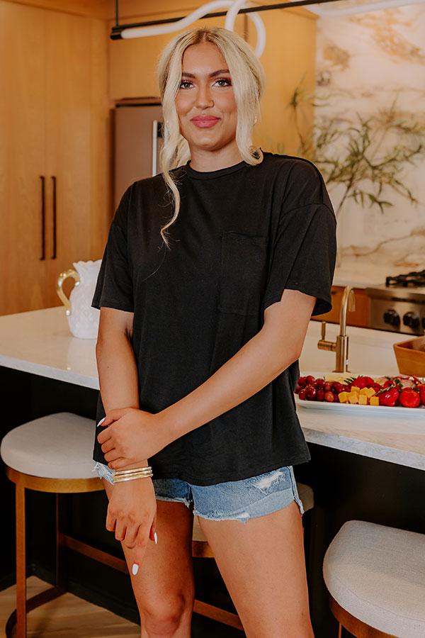 Impressions Chic And Sincere Shift Tee In Black