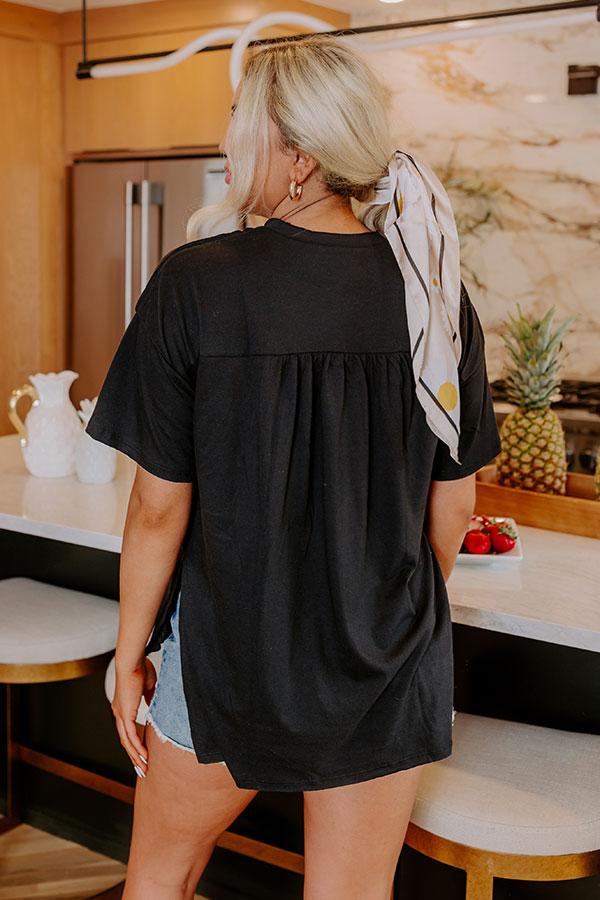 Impressions Chic And Sincere Shift Tee In Black