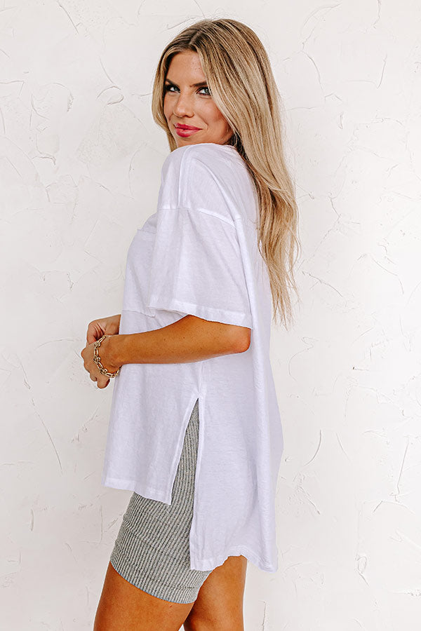Impressions Chic And Sincere Shift Tee In White