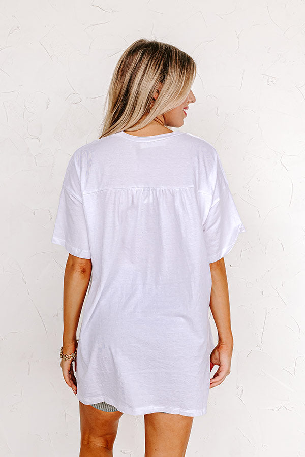 Impressions Chic And Sincere Shift Tee In White