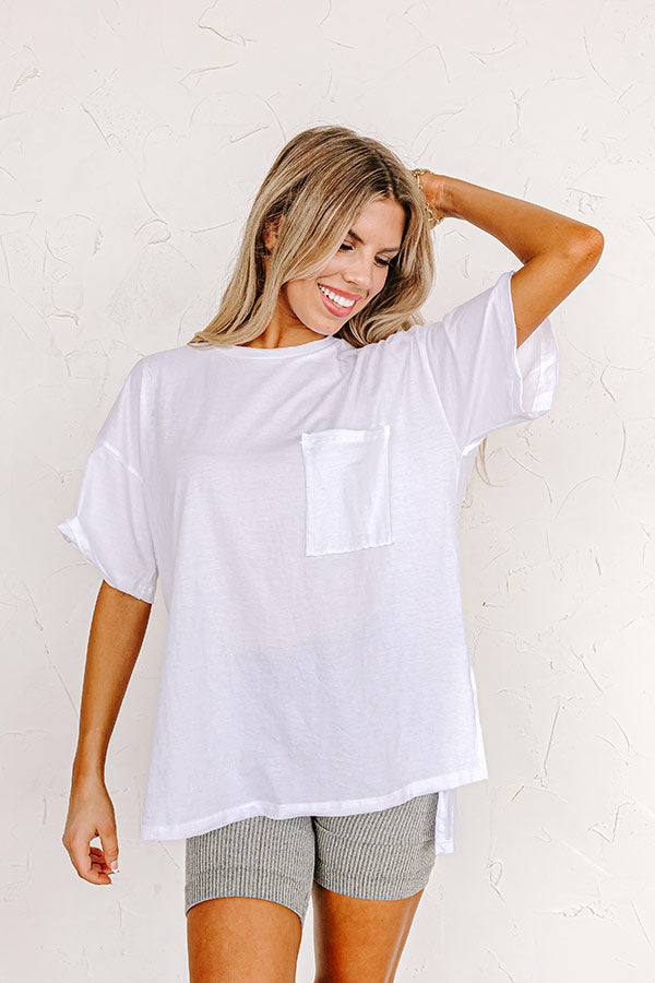 Impressions Chic And Sincere Shift Tee In White