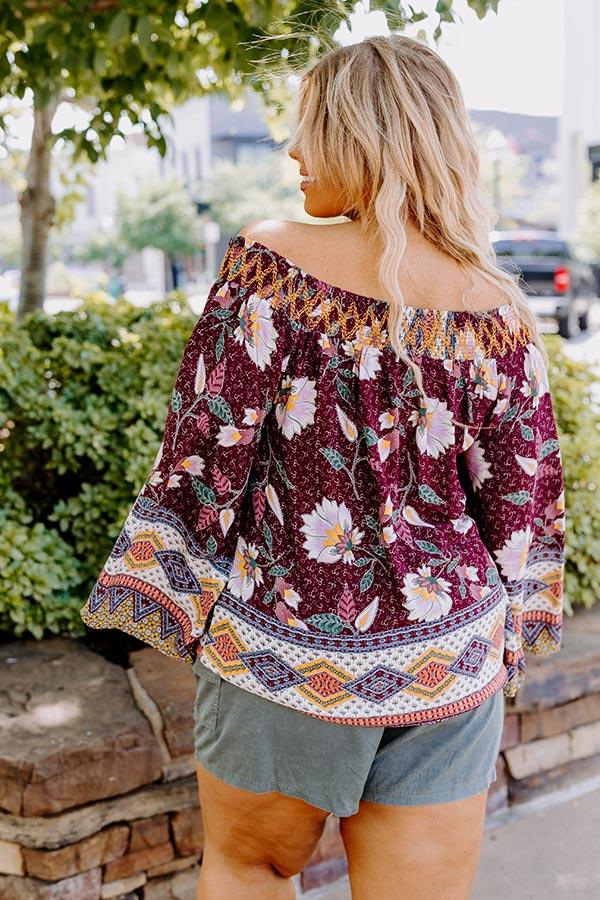 Impressions Chic Delights Floral Top Curves