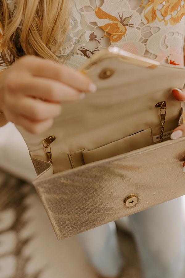 Impressions Chic Lifestyle Metallic Clutch