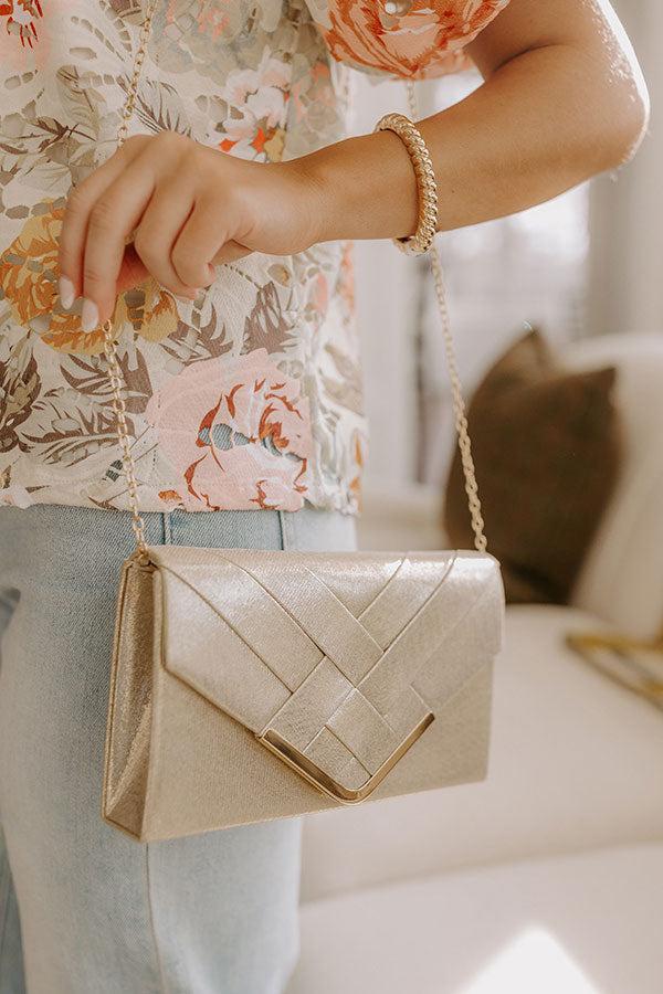 Impressions Chic Lifestyle Metallic Clutch